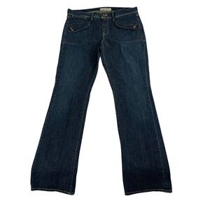 Old Navy Mid Rise Bootcut Jeans Women's 12 Dark Wash Y2K Bohemian Retro Modern